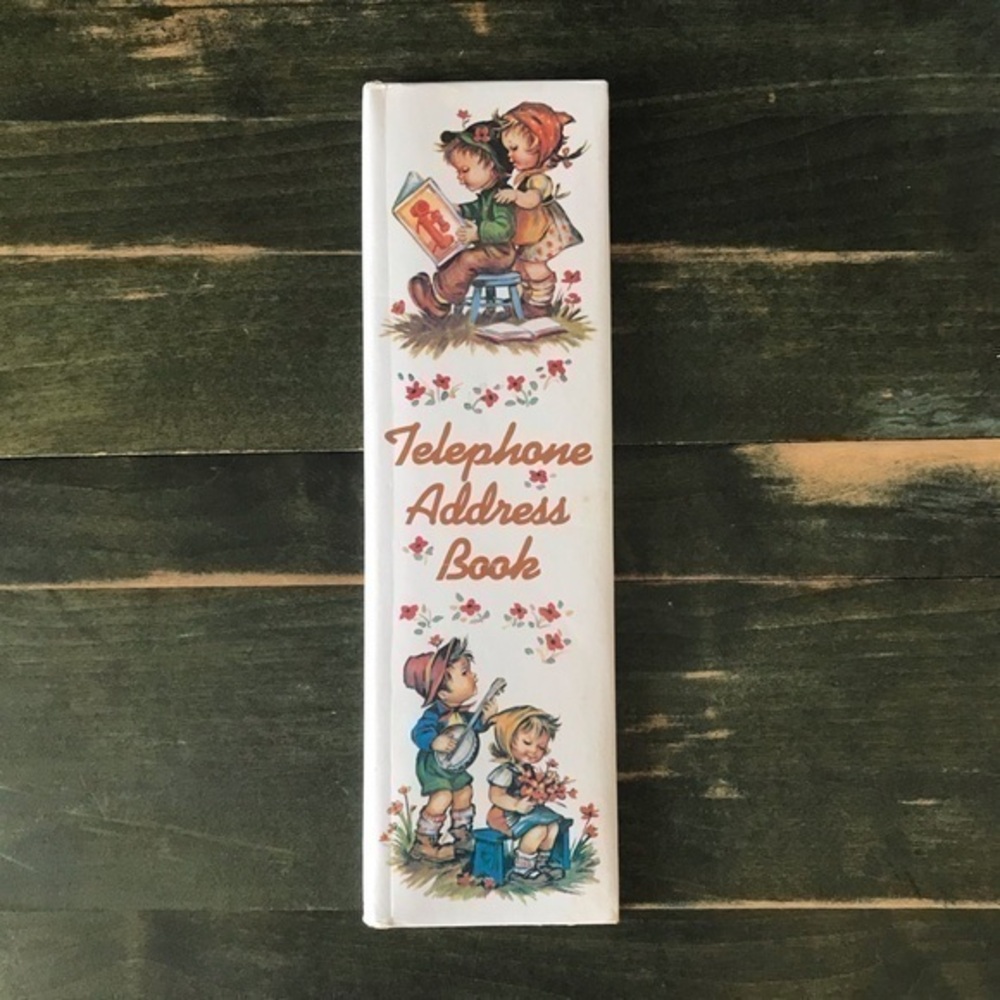 60’s 70’s Vintage Children Telephone Address Book